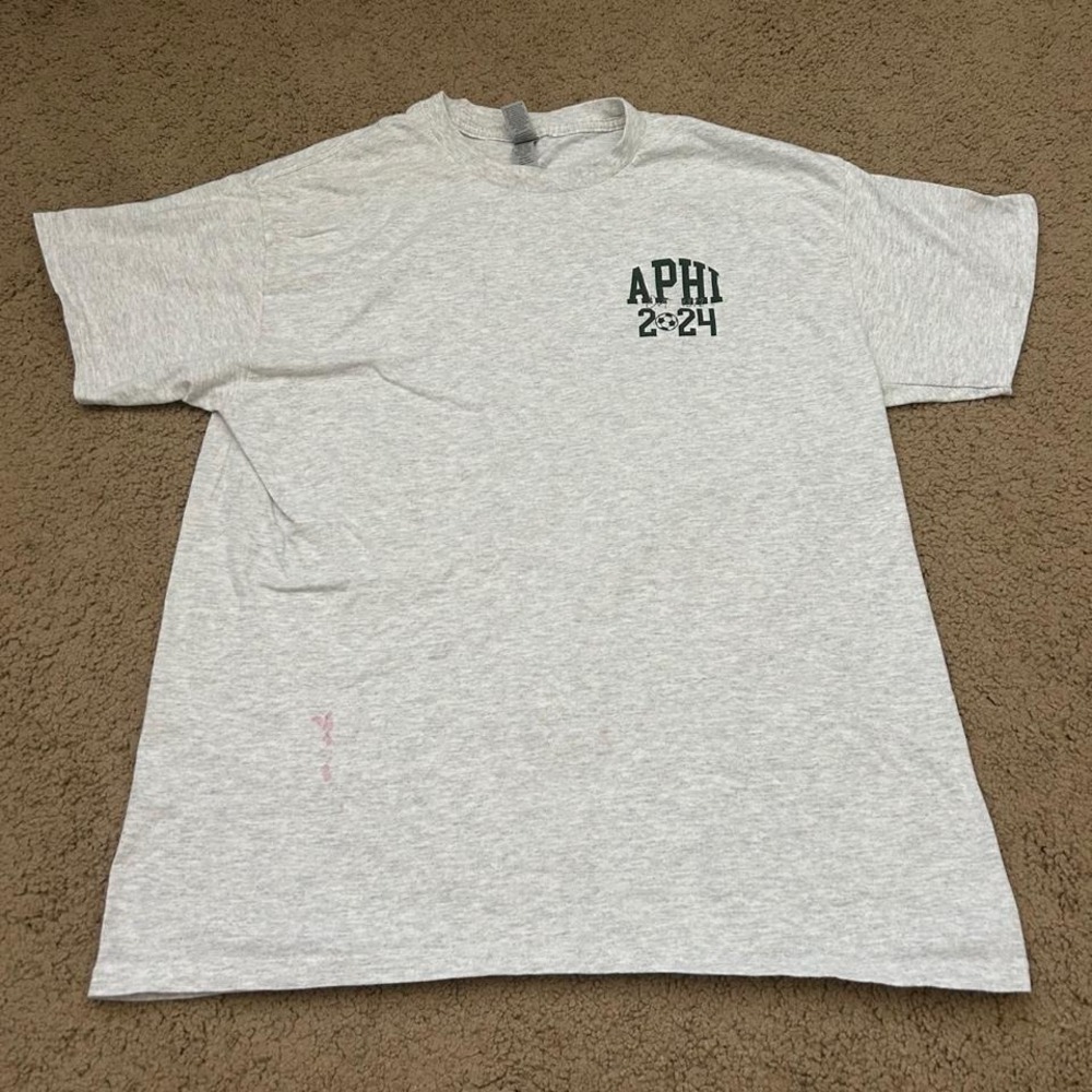 Alpha Phi Cal Poly SLO grey t-shirt Size L